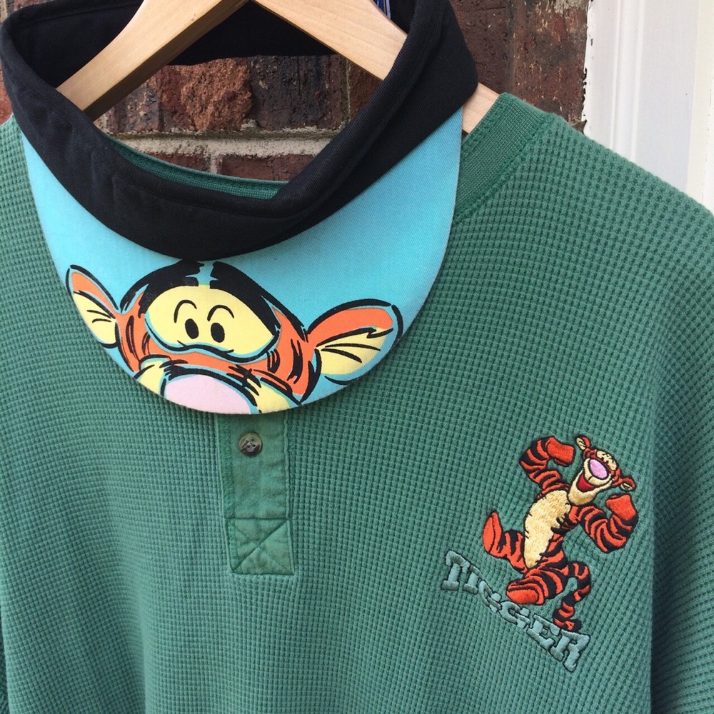 VINTAGE TIGGER SHORTS SLEEVE WAFFLE SHIRT